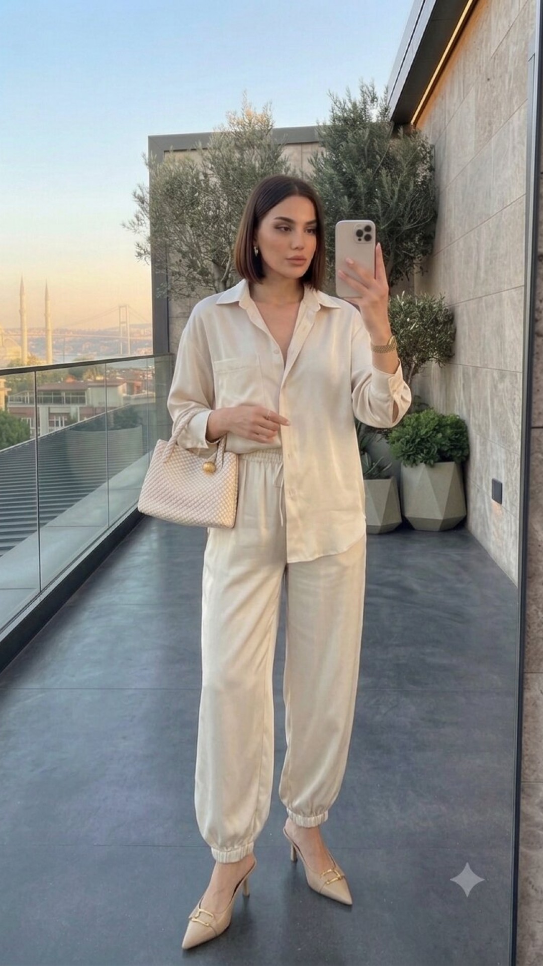 Tensel Şalvar Takım 